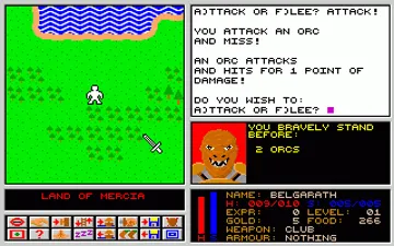 Legend of Lothian screen shot game playing